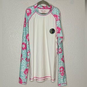 Maui and Sons Rash guard Swim top for Girls size Large